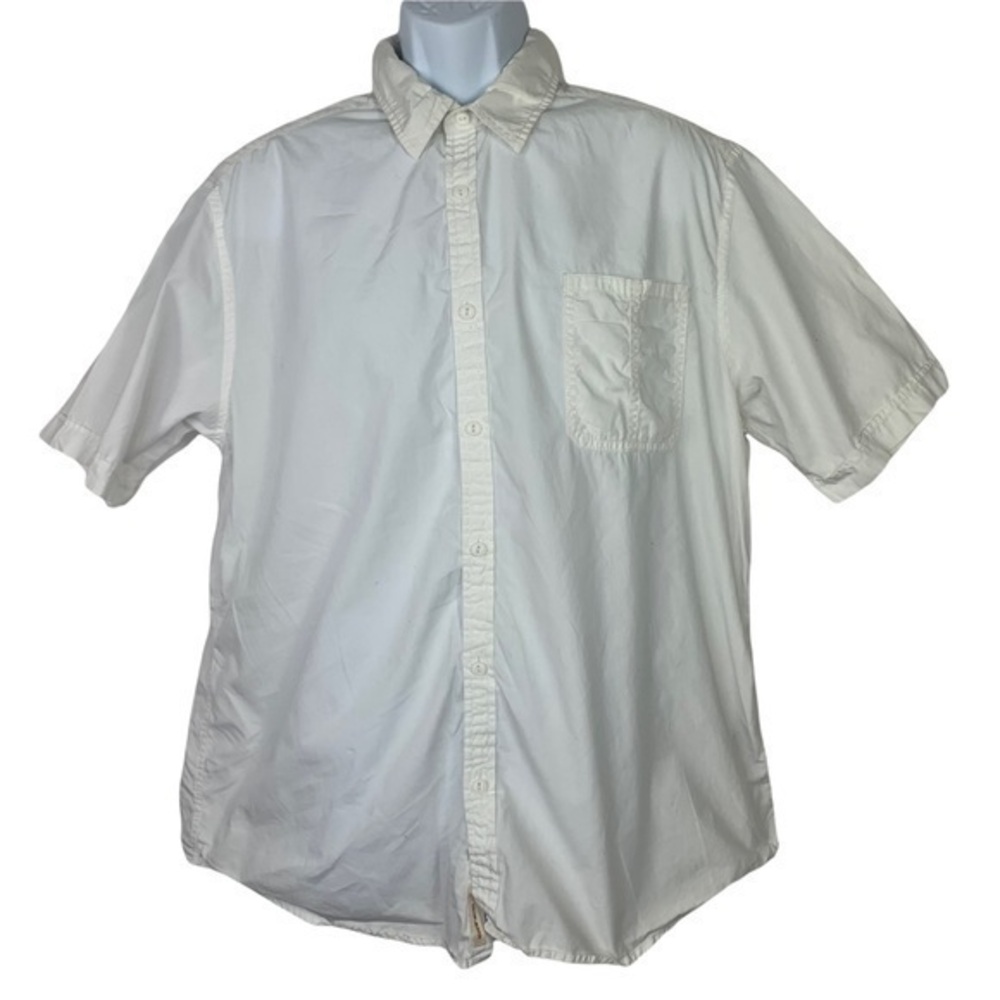 Vintage DKNY JEANS Men Casual Shirt White Buttons Down Sz XL